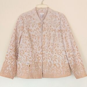 CHICO'S ombre Jacquard Janesse jacket NWOT